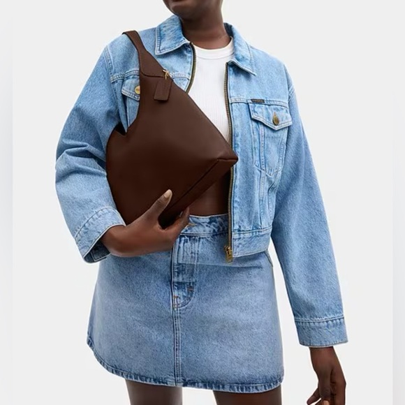 COACH Brooklyn 28 Medium Leather Shoulder Bag Maple - Picture 2 of 9